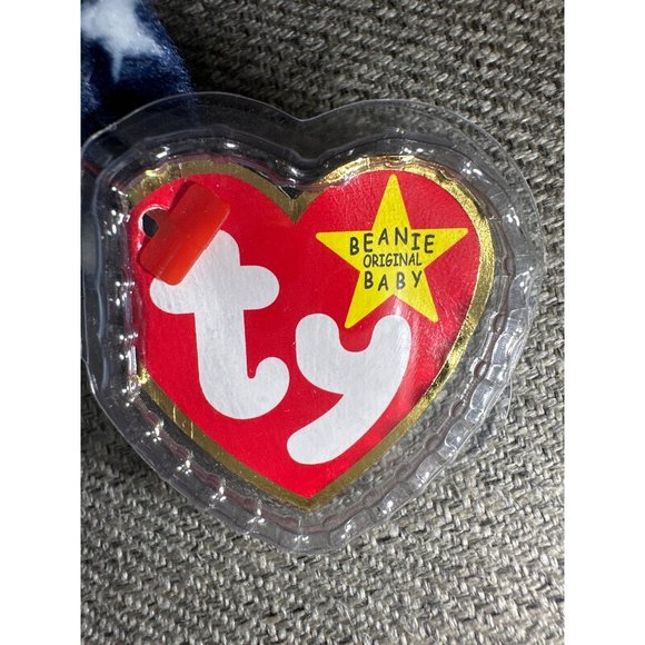 Vintage Original TY Spangle Blue Face Beanie Baby - Picture 6 of 8